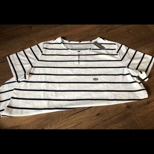 VAN HEUSEN-NWT Striped Short Sleeve Top